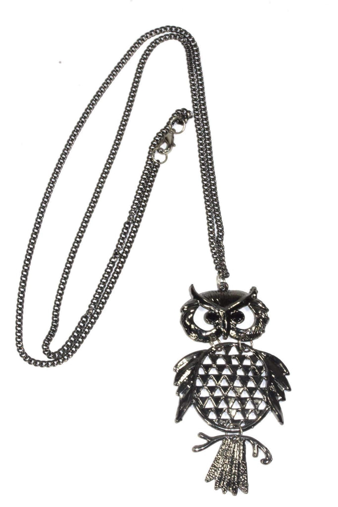 Wide Eyed Owl Necklace