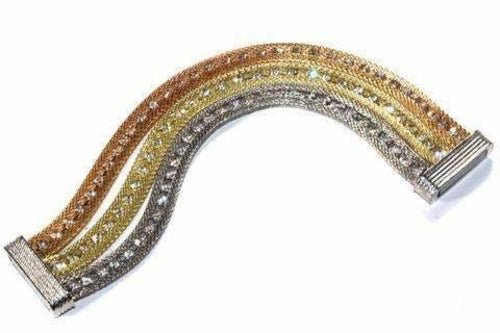 Rope Style Dazzling Cocktail Bracelet