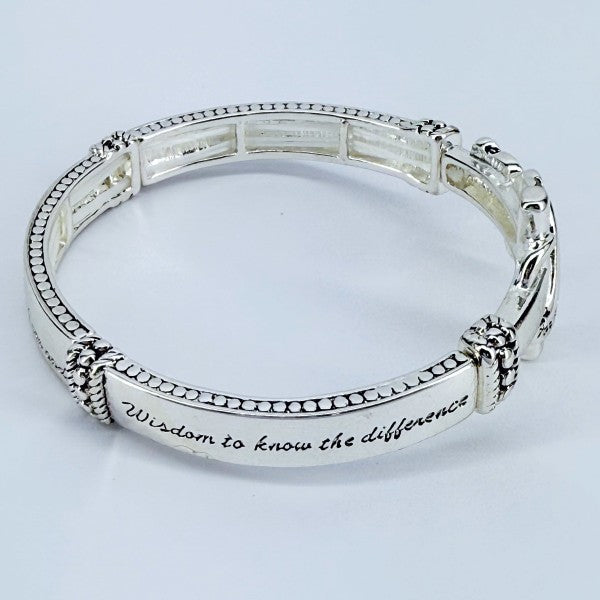 Stretchable Cross Abalone Butterfly Bracelet