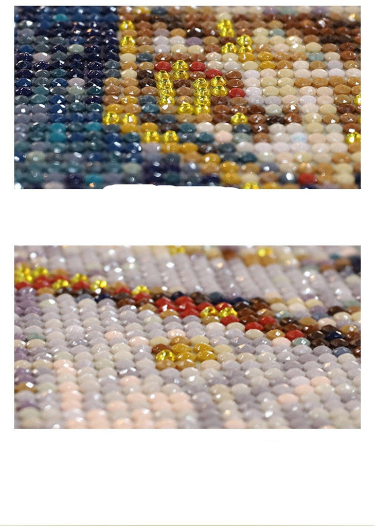 Golden Deer Diamond Painting – Crystal Mosaic Wall Art for Living Room