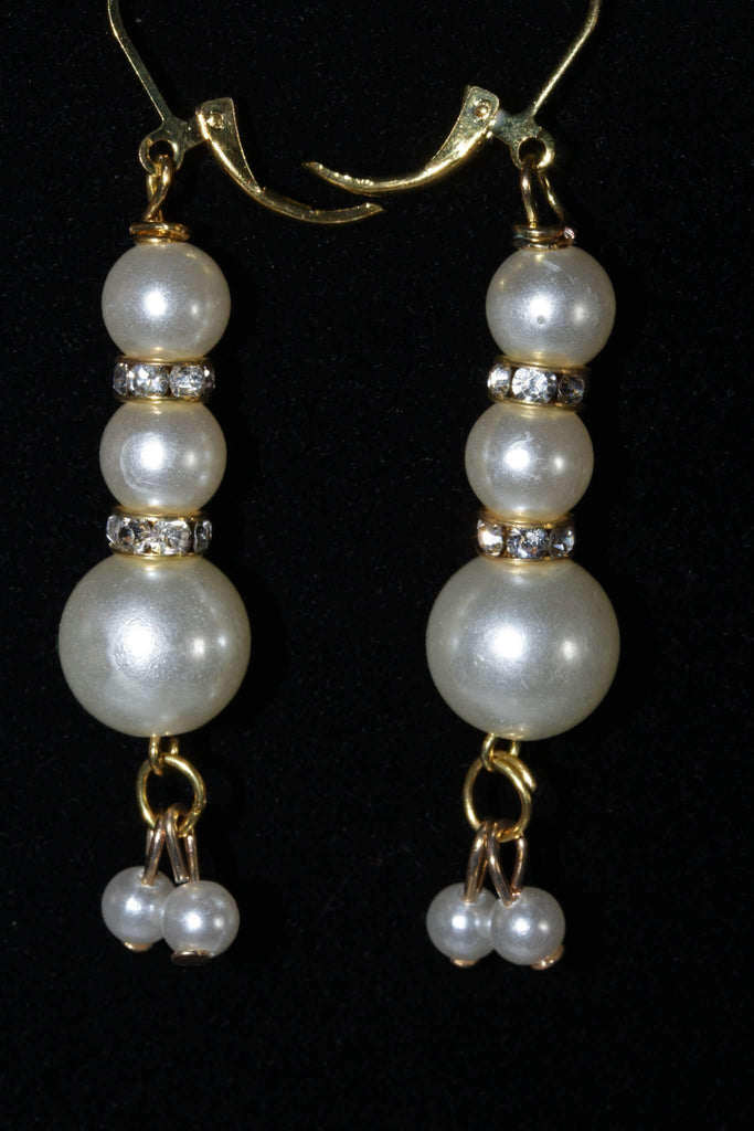 Pearls & Pave Charm Earrings