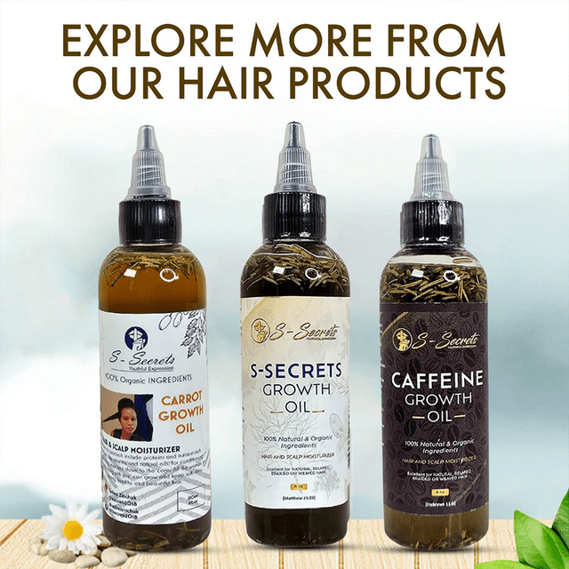 S-Secrets Hair Growth Bundle - 3 Bottles x 2oz (6oz Total) with