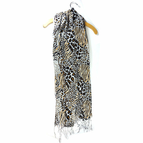 Animal Print Cotton Fabric Stole Pattern