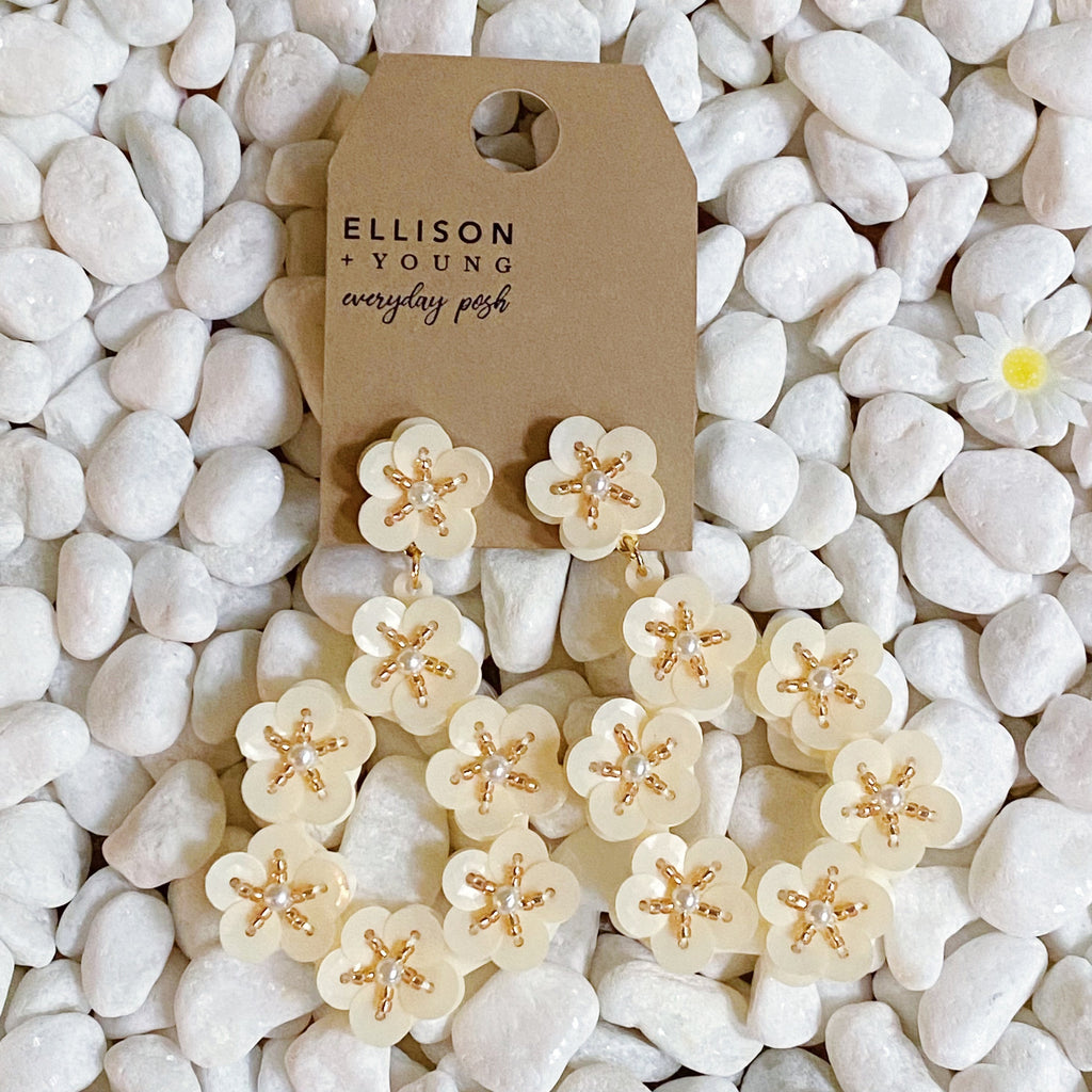 Moon Flower Earrings