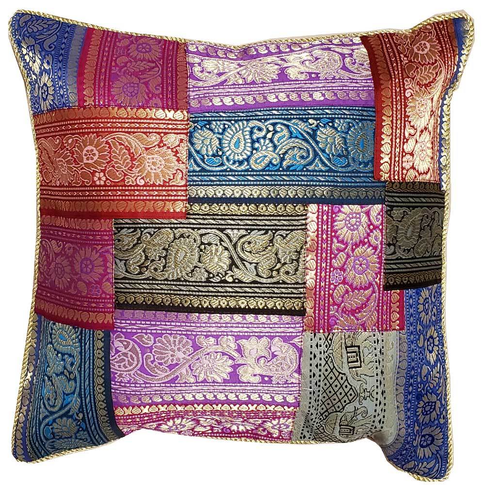 Patchwork Jacquard Exclusive Silk Cushion Cover