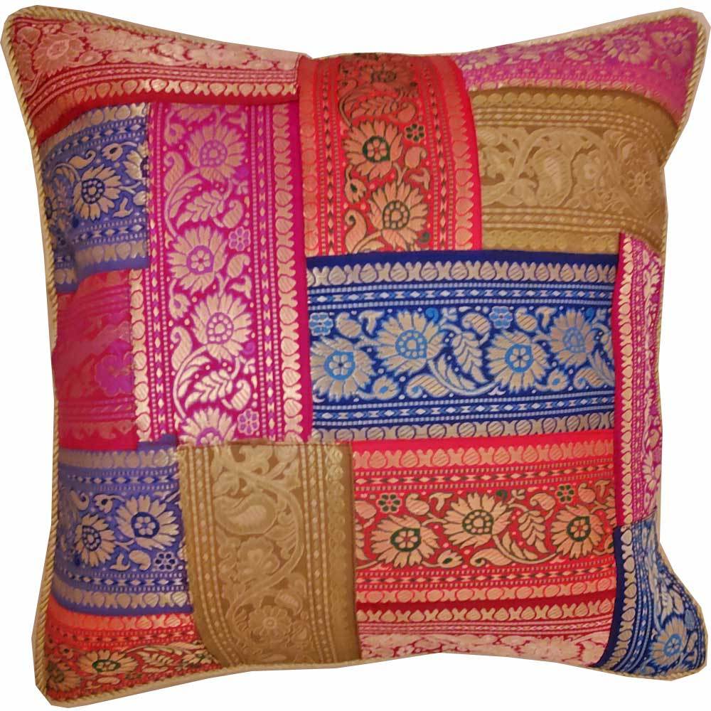 Patchwork Jacquard Exclusive Silk Cushion Cover