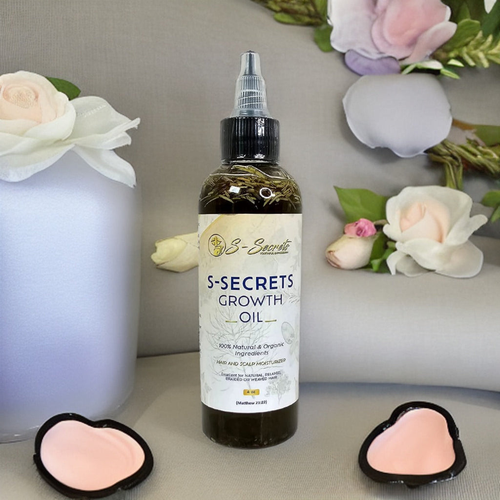 S-Secrets Scalp Stimulator Hair Growth Oil with Herbs, Biotin, and