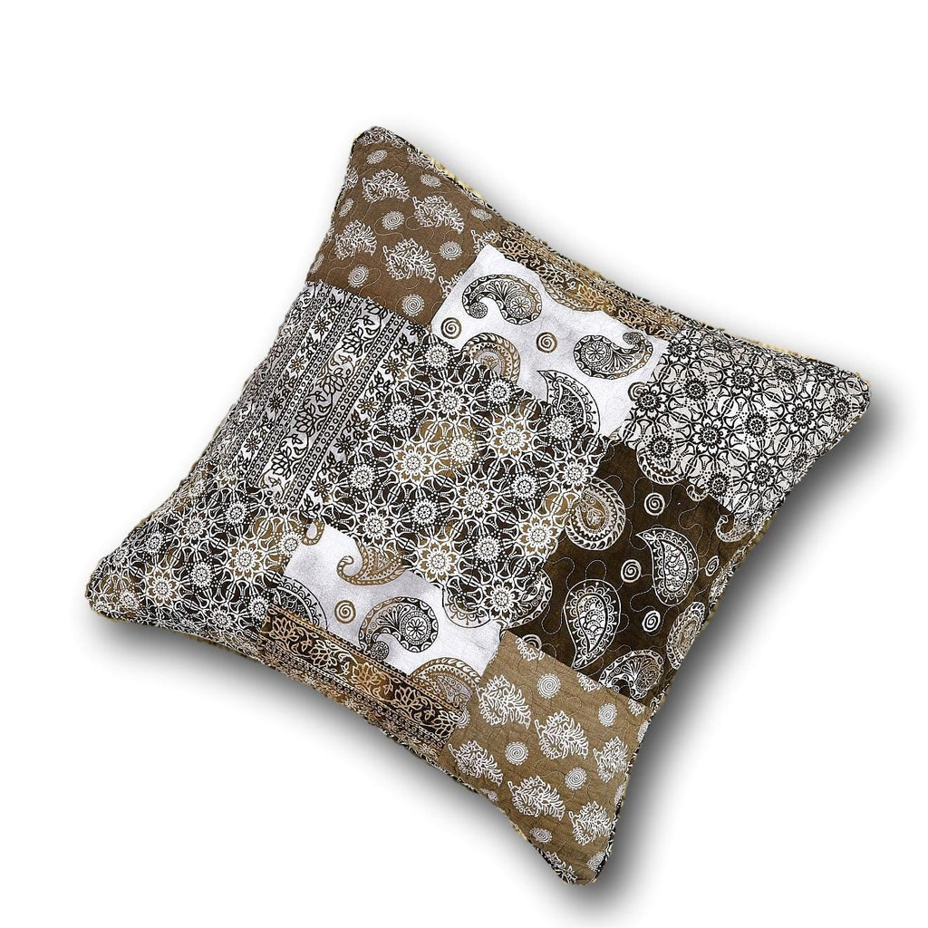 DaDa Bedding Bohemian Patchwork Moroccan Paisley Dreams Euro Pillow