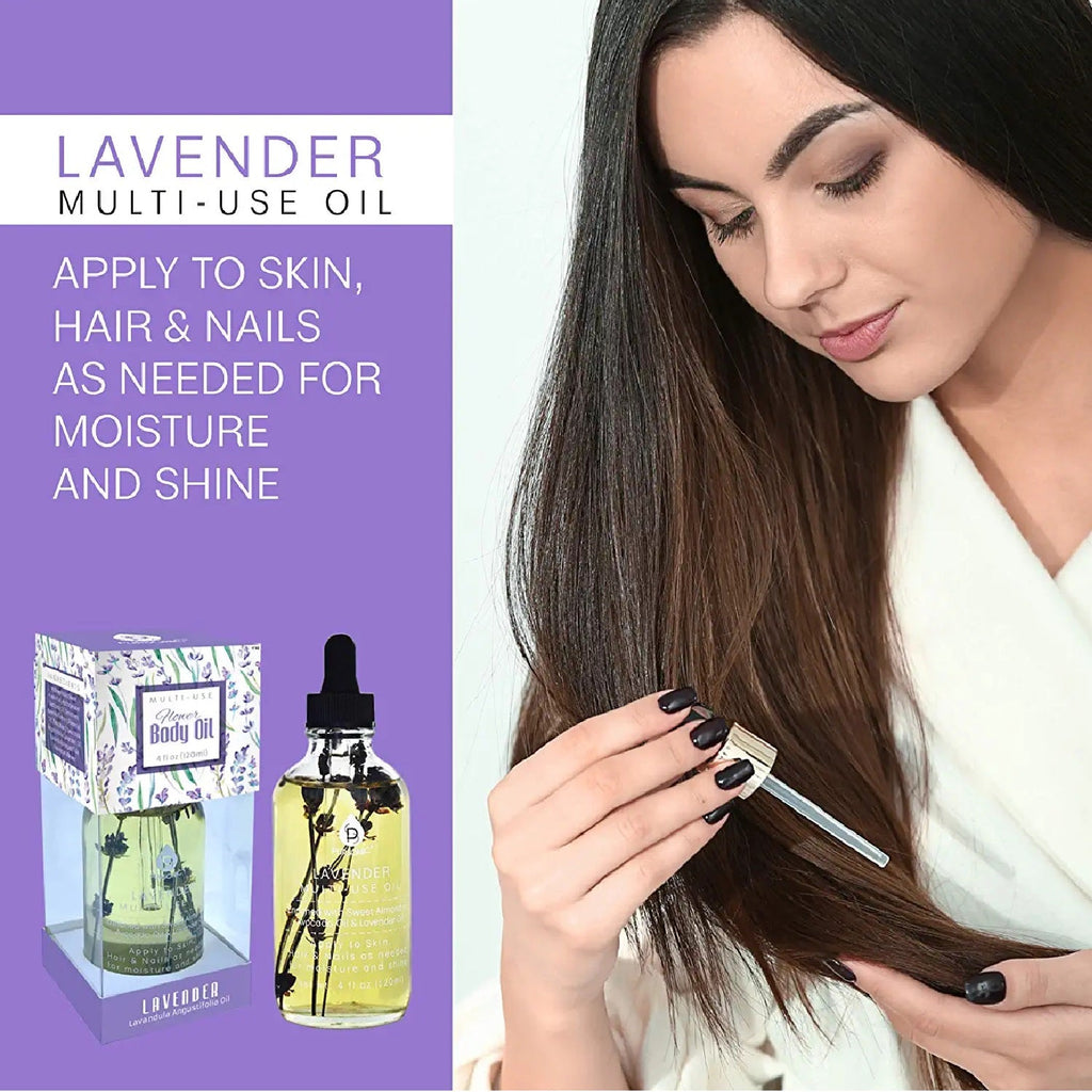 Lavendar Flower Multi Use Body Oils 4 Oz