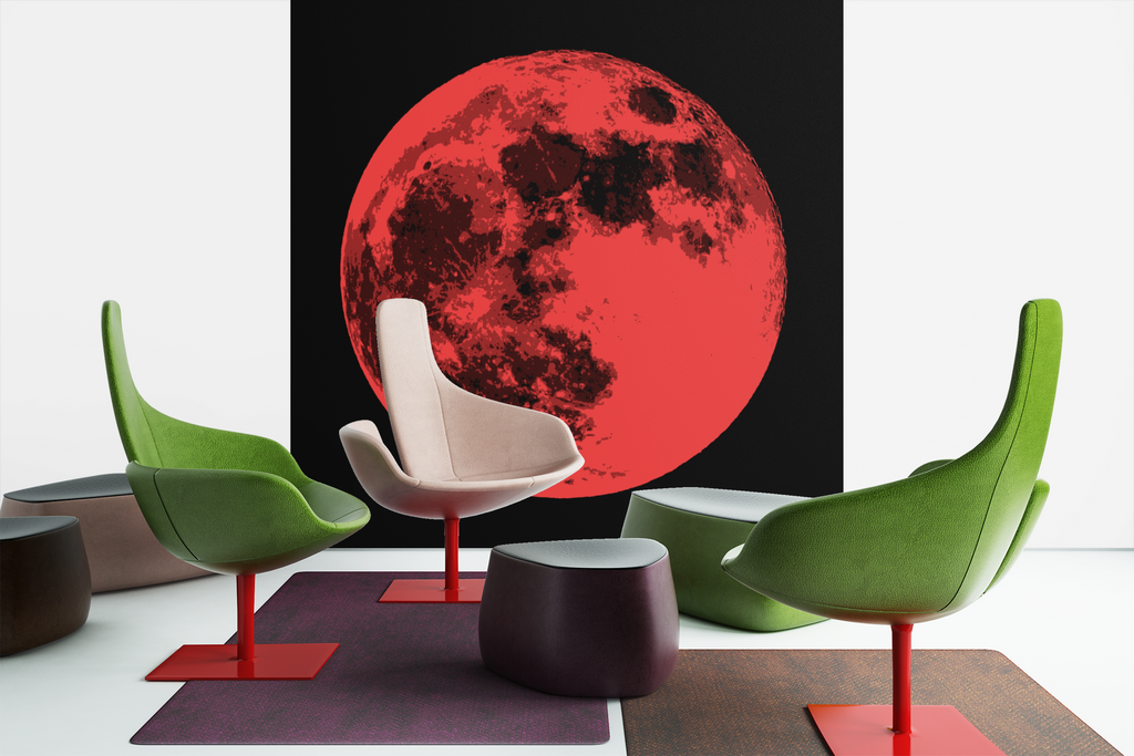 Contemporary Moon Pop Art Canvas Print