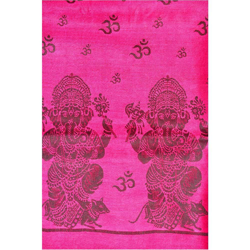 Reversible Scarf Pattern Ganesha Print Shawl