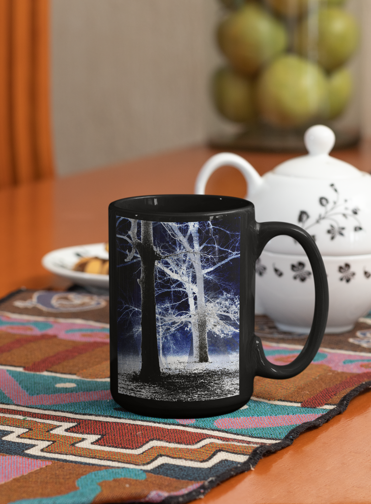 Trees In The Fog Modern Abstract Pop Art Canvas Print