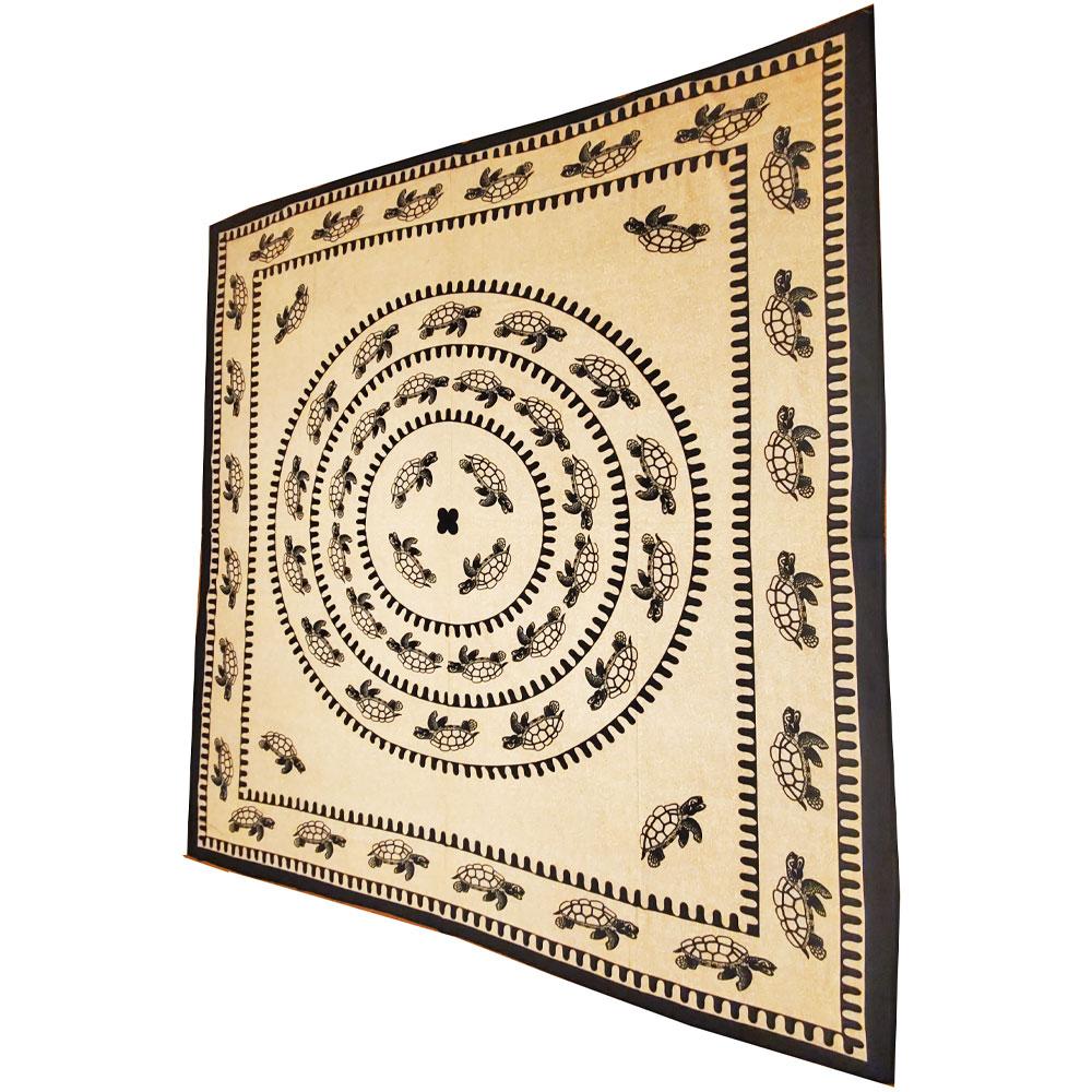 Nautical Mythical Sea Creature Turtle Tapestry