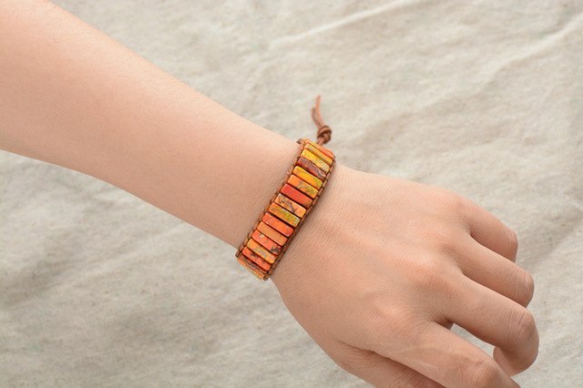 Unisex Bohemian Bracelets Tube Natural Stonse