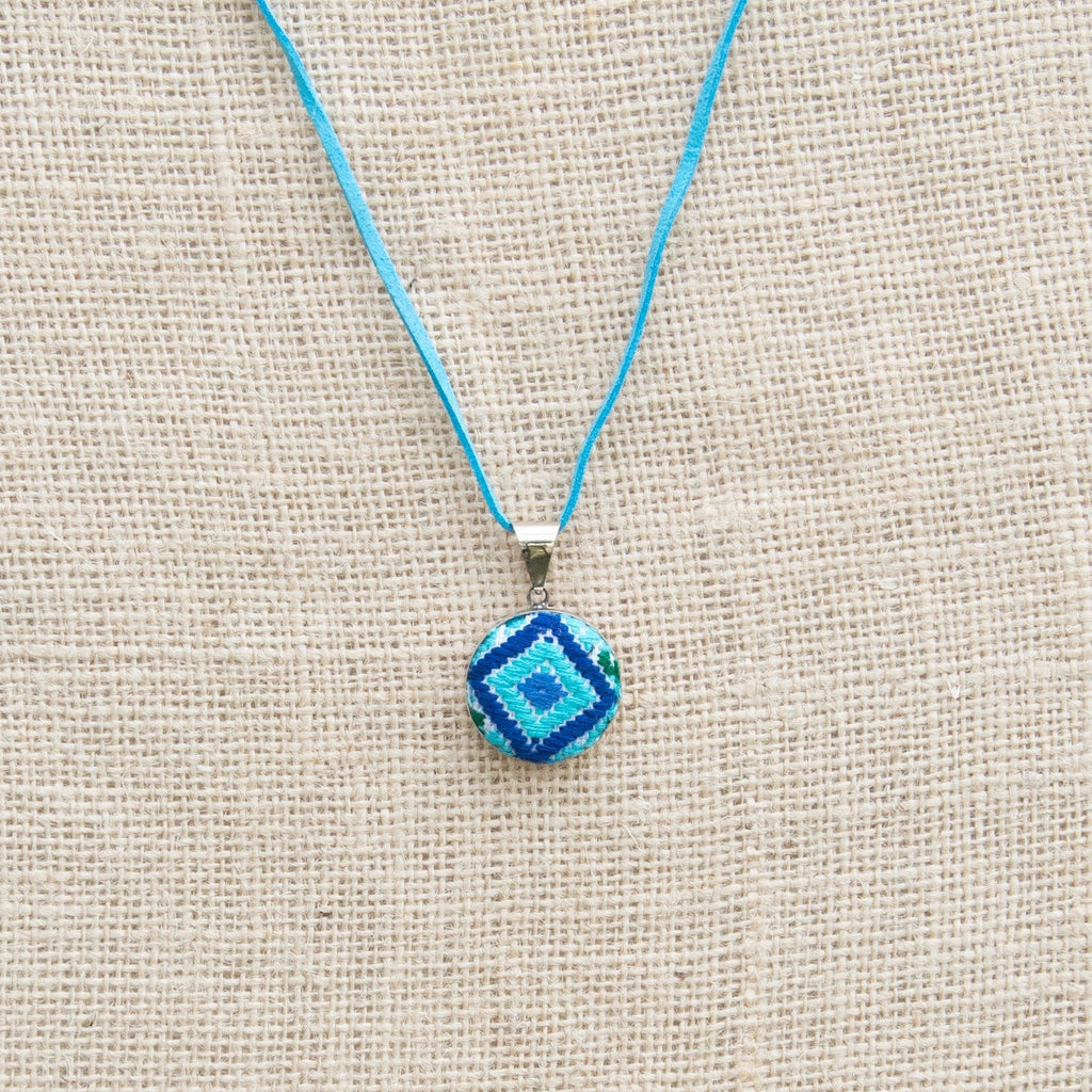 Ethnic Design Woven Pendant