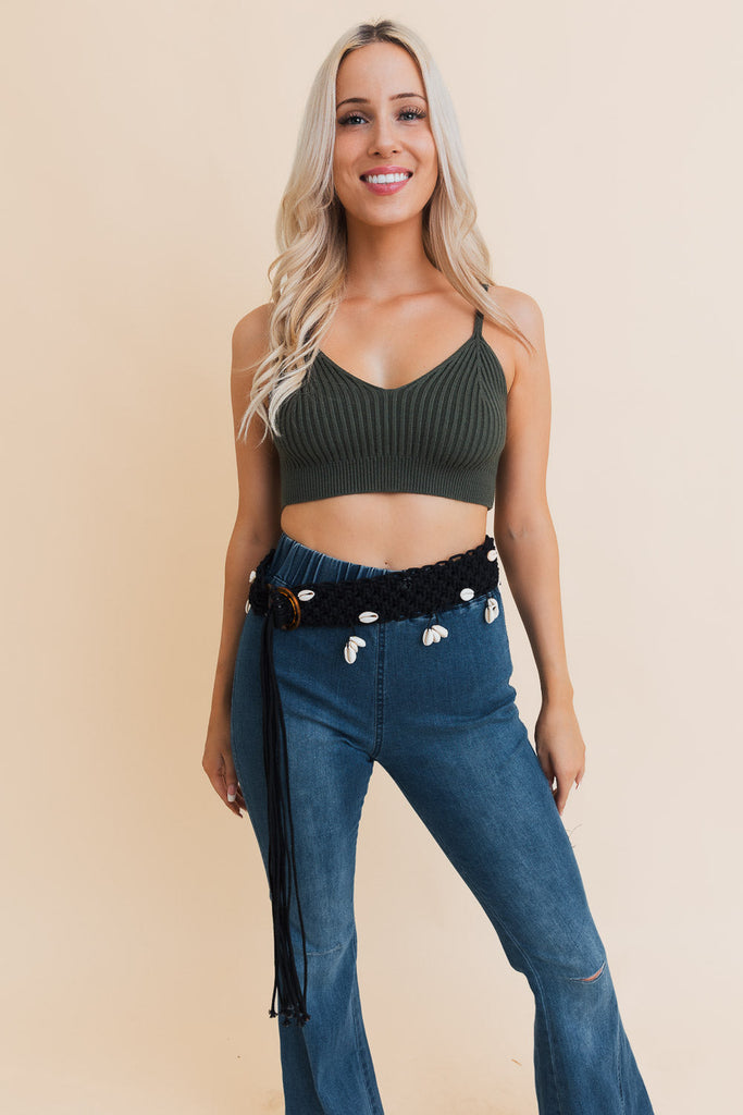 Seashell Serenade Braided Tie-Up Belt