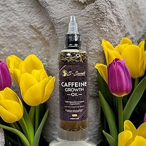 Caffeine Hair Growth Oil 4oz - Herbal Blend with Biotin & Essential