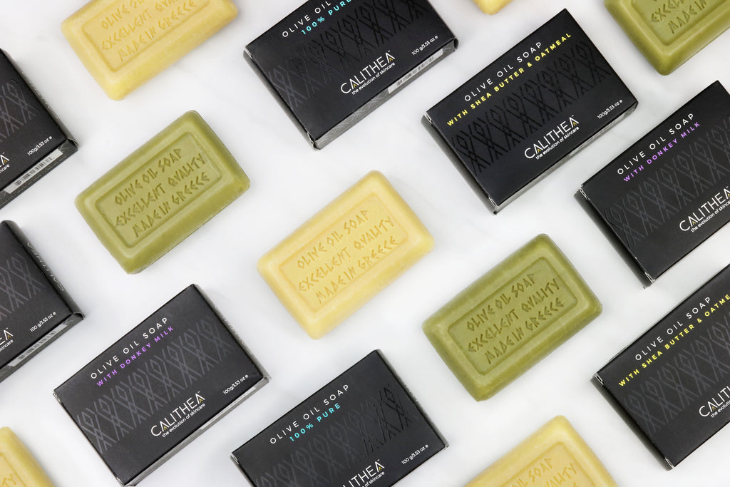 CALITHEA 3 Pack 100% Natural, Organic Olive Oil Soap With Lavender