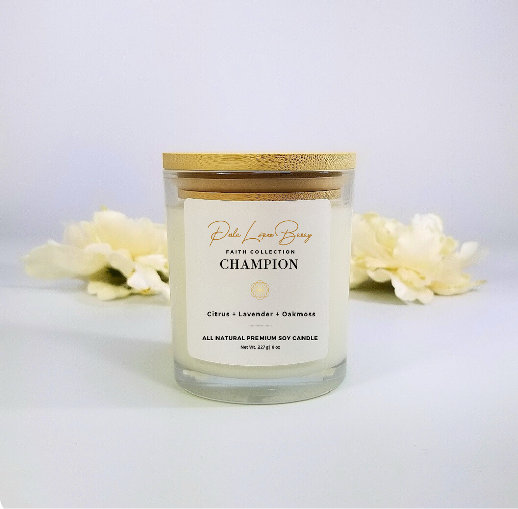 Champion Handcrafted All Natural Premium Soy Candle – Faith Collection
