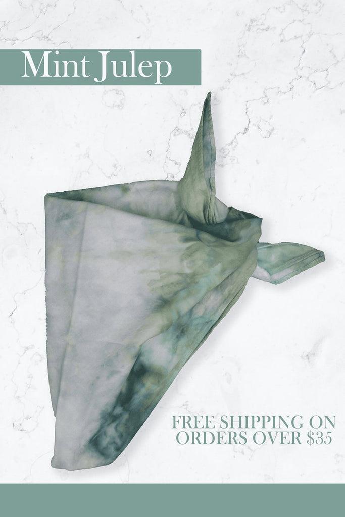 100% Natural Cotton + Hand Dyed Bandana