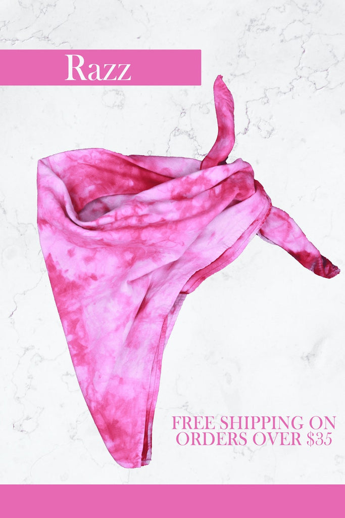 100% Natural Cotton + Hand Dyed Bandana