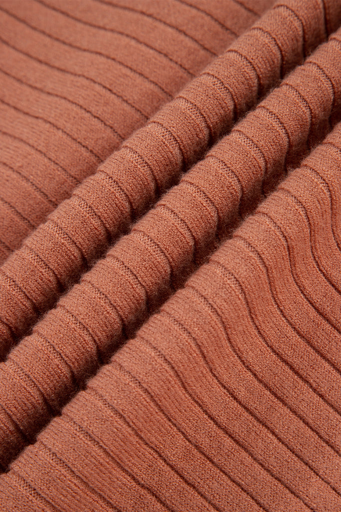 Ribbed Knit Button Front Dolman Sleeve Sweater Cardigan