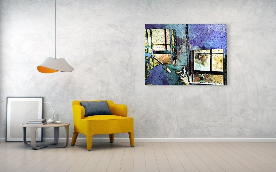 Hat and Glass Bottle Abstract Pop Art Canvas Print