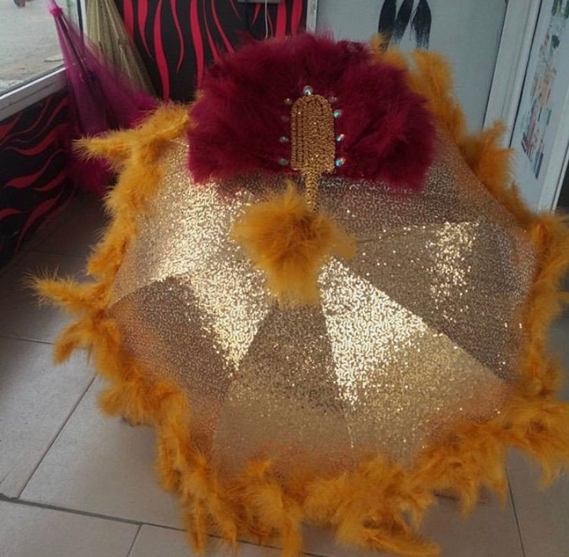 Bridal umbrella lace/fabric parasol