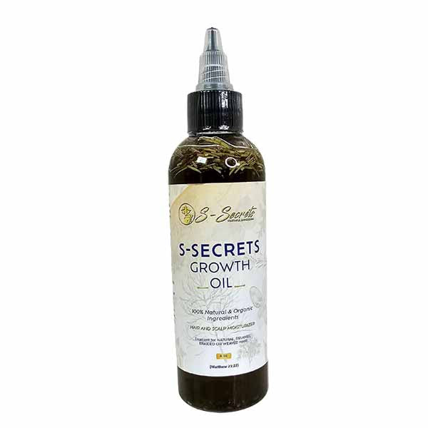 S-Secrets Scalp Stimulator Hair Growth Oil with Herbs, Biotin, and