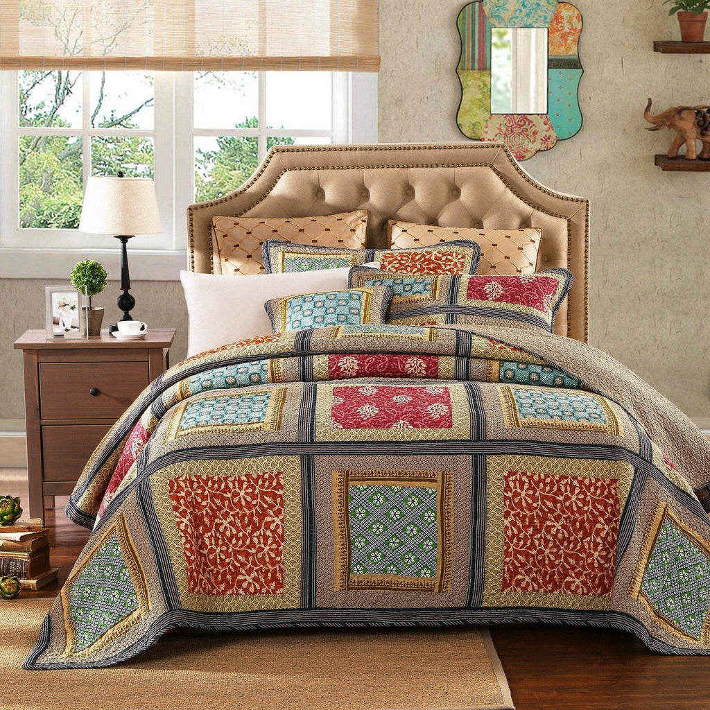 Dada Bedding Gallery of Roses Floral Bohemian Cotton Patchwork