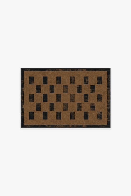 Quin Natural Black Tufted Rug