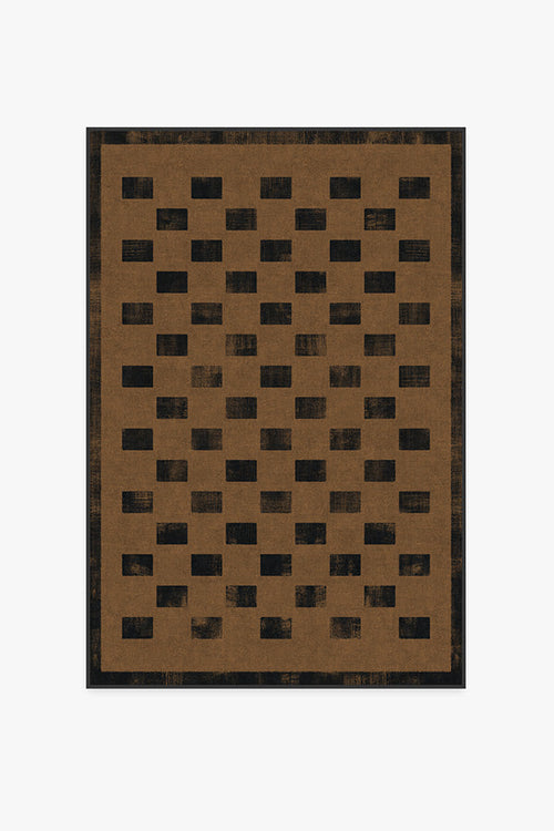 Quin Natural Black Tufted Rug