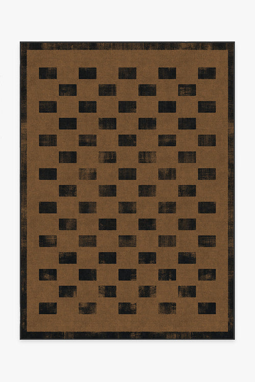 Quin Natural Black Tufted Rug