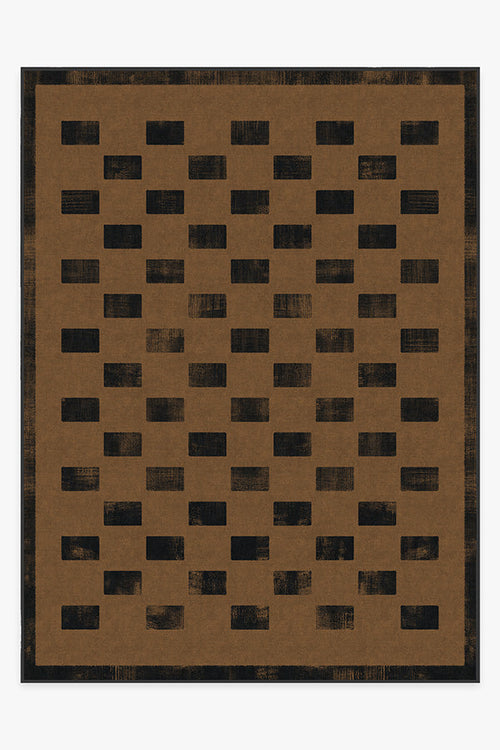 Quin Natural Black Tufted Rug