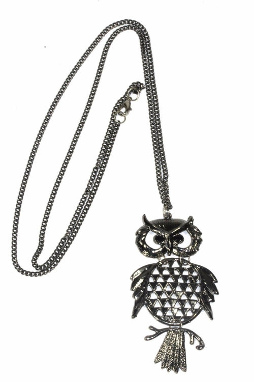 Wide Eyed Owl Necklace