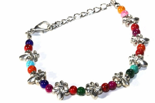 Fluer De Lis Colorful Bracelet