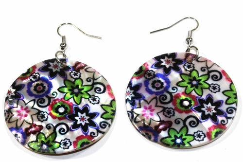 Blooming Flowers Mother Of Pearl Earrings