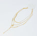 Disc Drop Layered Necklace
