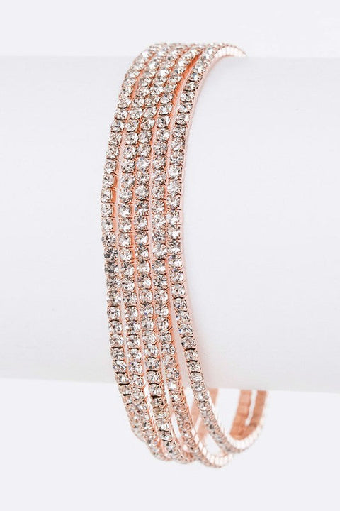 Crystal Stretch Bracelets Set