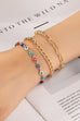 Evil eye and chain bracelet set