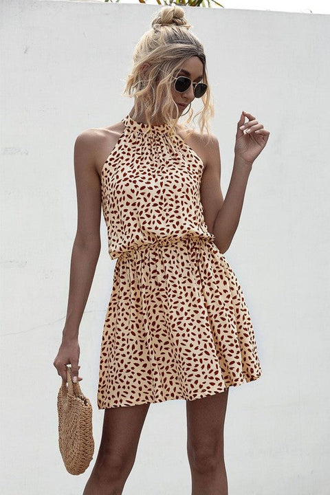 Halter Tie Back Dress