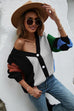 Color Block Cardigan