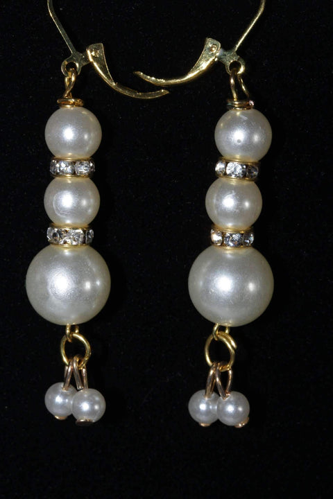 Pearls & Pave Charm Earrings