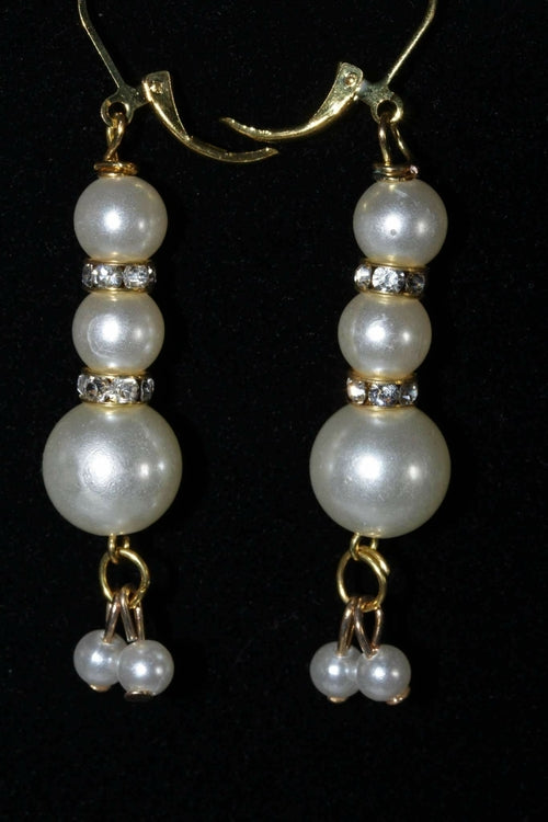 Pearls & Pave Charm Earrings