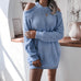 Knitwear College Sweaters - Sweater For Women Long Blue Gray