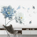 Elegant Floral Bedroom Bedside Wall Sticker – Extra Large Waterproof