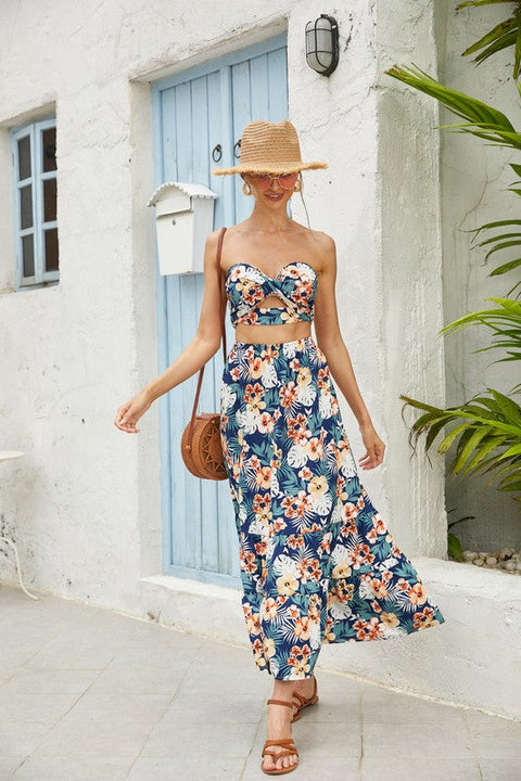 WOMEN'S LONG SKIRT 2 PCS SET