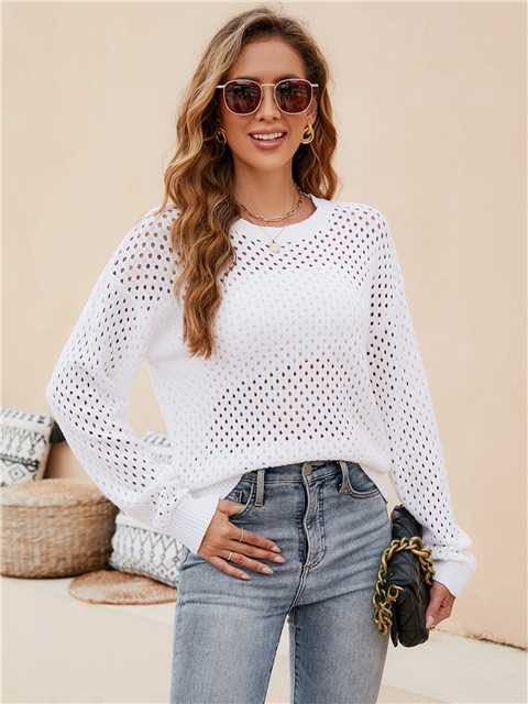 Open knit top