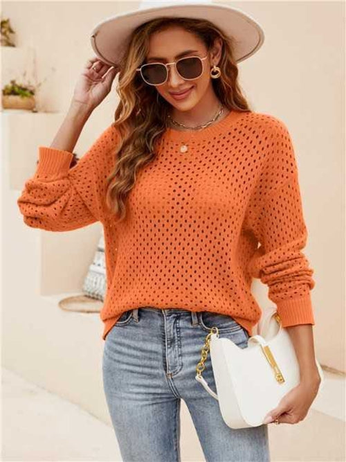 Open knit top