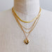Perfectly Layered Heart And Chain Necklace
